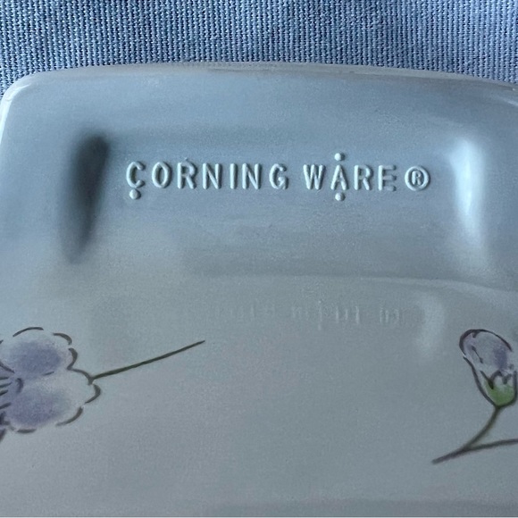 Corningware Pastel Bouquet 1 Liter Square Baking Casserole Serving Dish 1980s - Picture 6 of 13